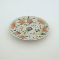 粉彩七宝三多文皿⑦