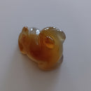 石製回頭猫茶枕左⑥