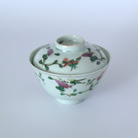 粉彩四季花文蓋碗②