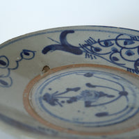 青花双魚花文皿④
