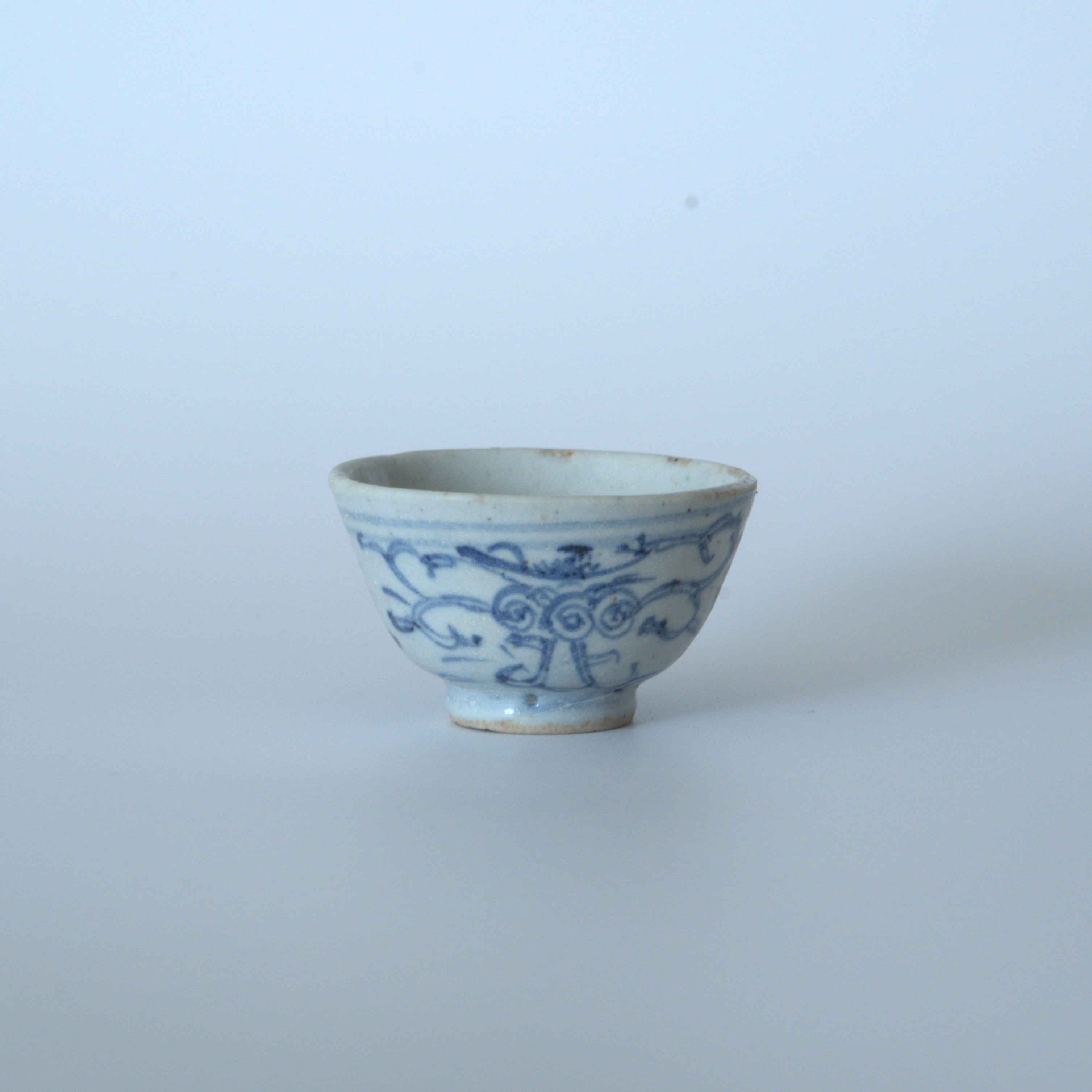 青花双喜文茶杯①