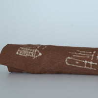 綿製柿渋染万福文敷布小