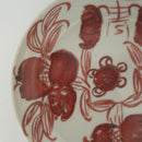 赤絵福寿三多文皿⑮