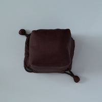 絹製紅雲紗茶器包小