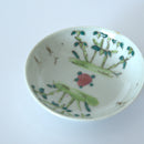 粉彩竹詩文豆皿③