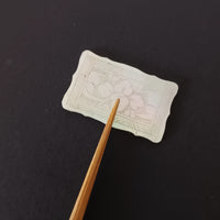 白蝶貝山茶花茶枕②四方