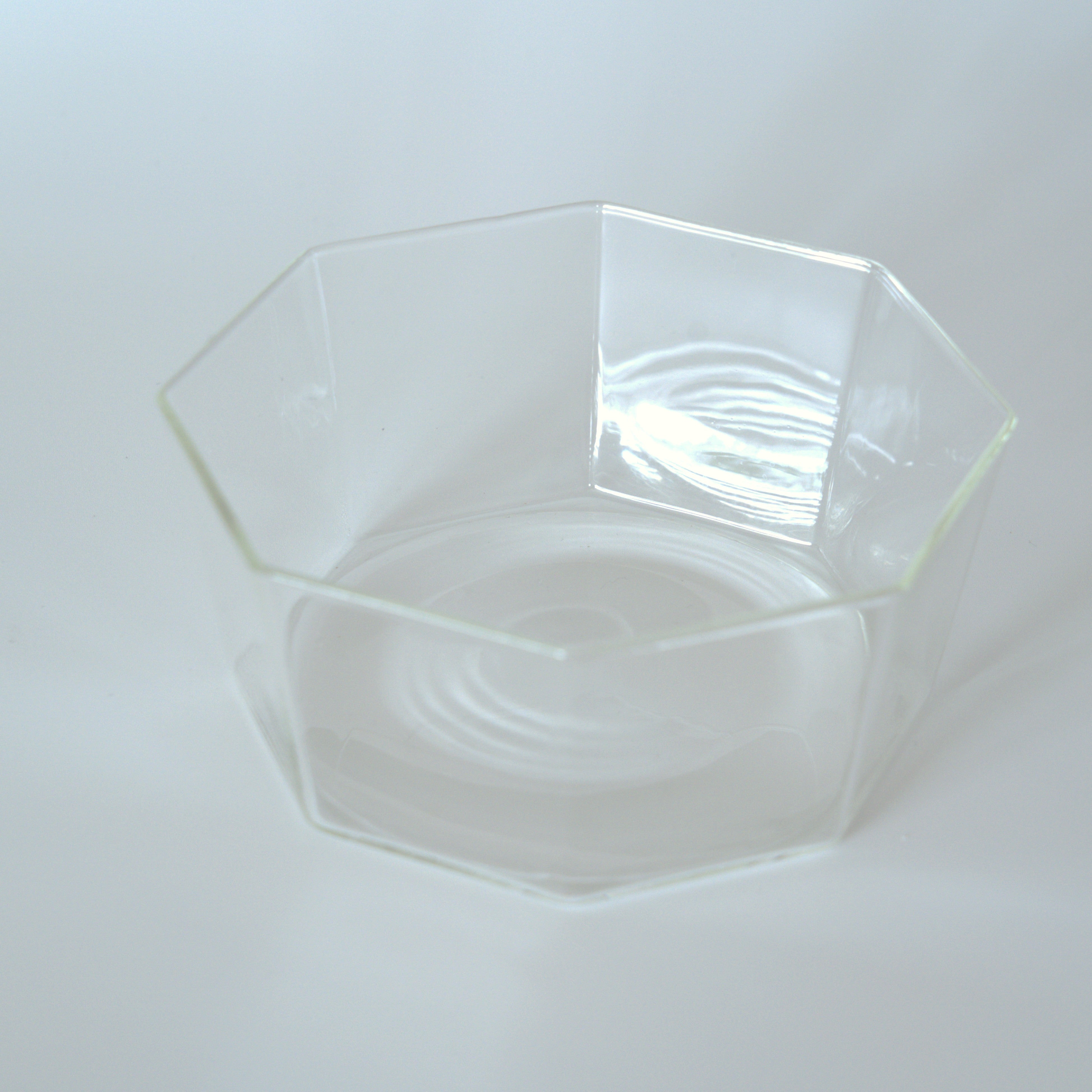 ガラス製八角建水