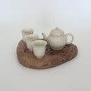 木製樹瘤壺承中