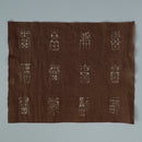 綿製柿渋染万福文敷布大