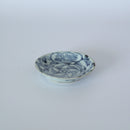 青花牡丹文豆皿