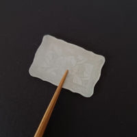 白蝶貝山茶花茶枕②四方