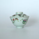 粉彩四季花文蓋碗②