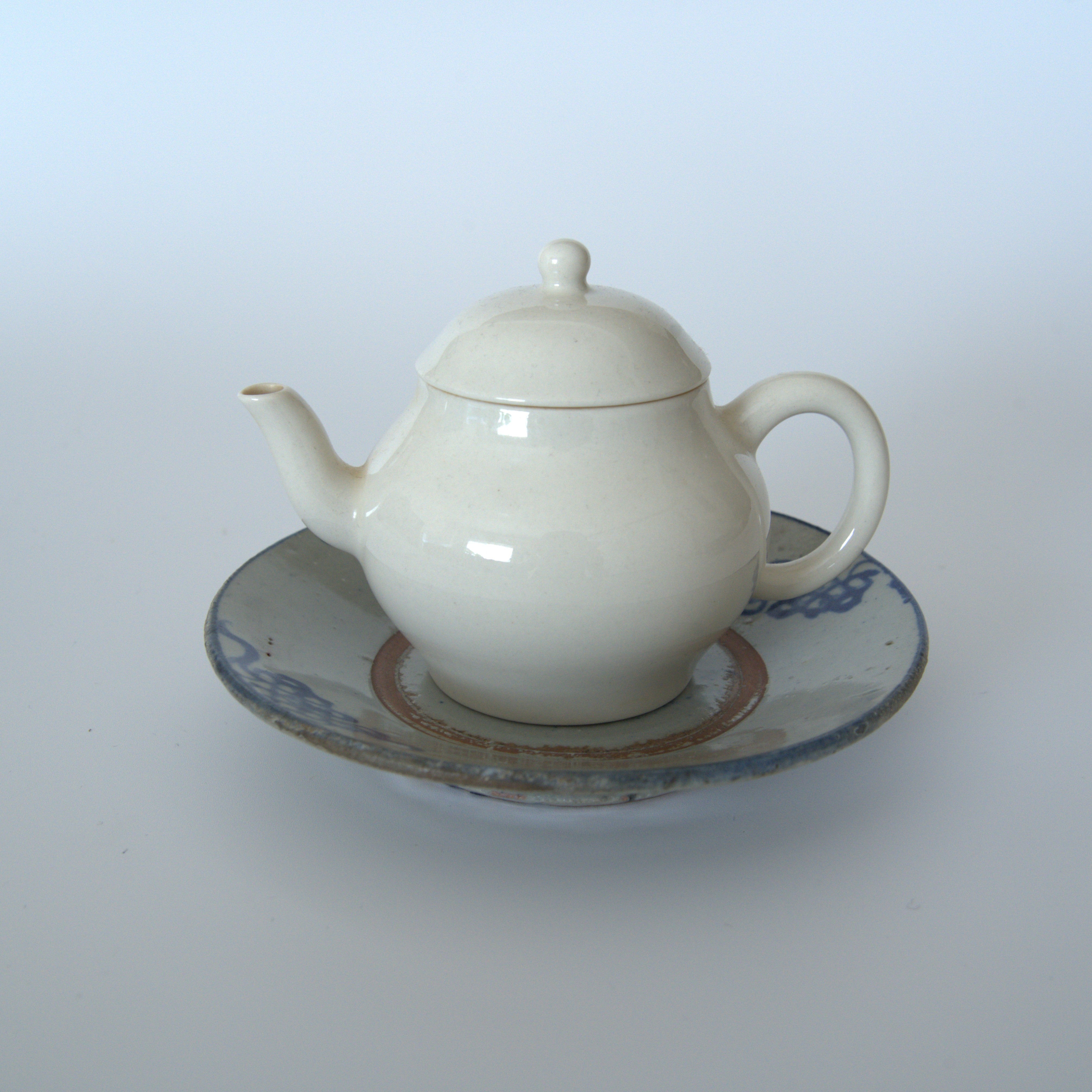 青花中国結文小皿⑤