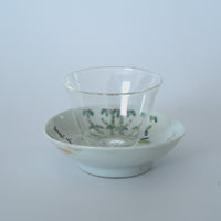 粉彩竹詩文豆皿②