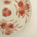 赤絵福寿三多文皿中①