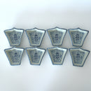 青花喜字花卉九子皿