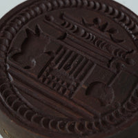 老木彫月宮玉兎文蓋置