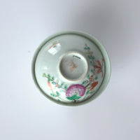 粉彩花鳥文蓋碗②