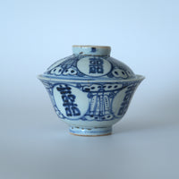 青花喜字瓜文蓋碗①