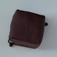 絹製紅雲紗茶器包大