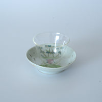 粉彩竹詩文豆皿③