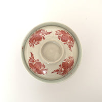 赤絵福寿三多文蓋碗