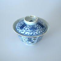 青花喜字瓜唐草文蓋碗