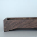 木製正方盆大　クルミ