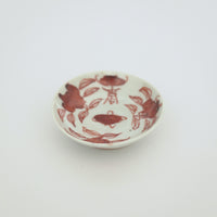 赤絵福寿三多文豆皿⑨