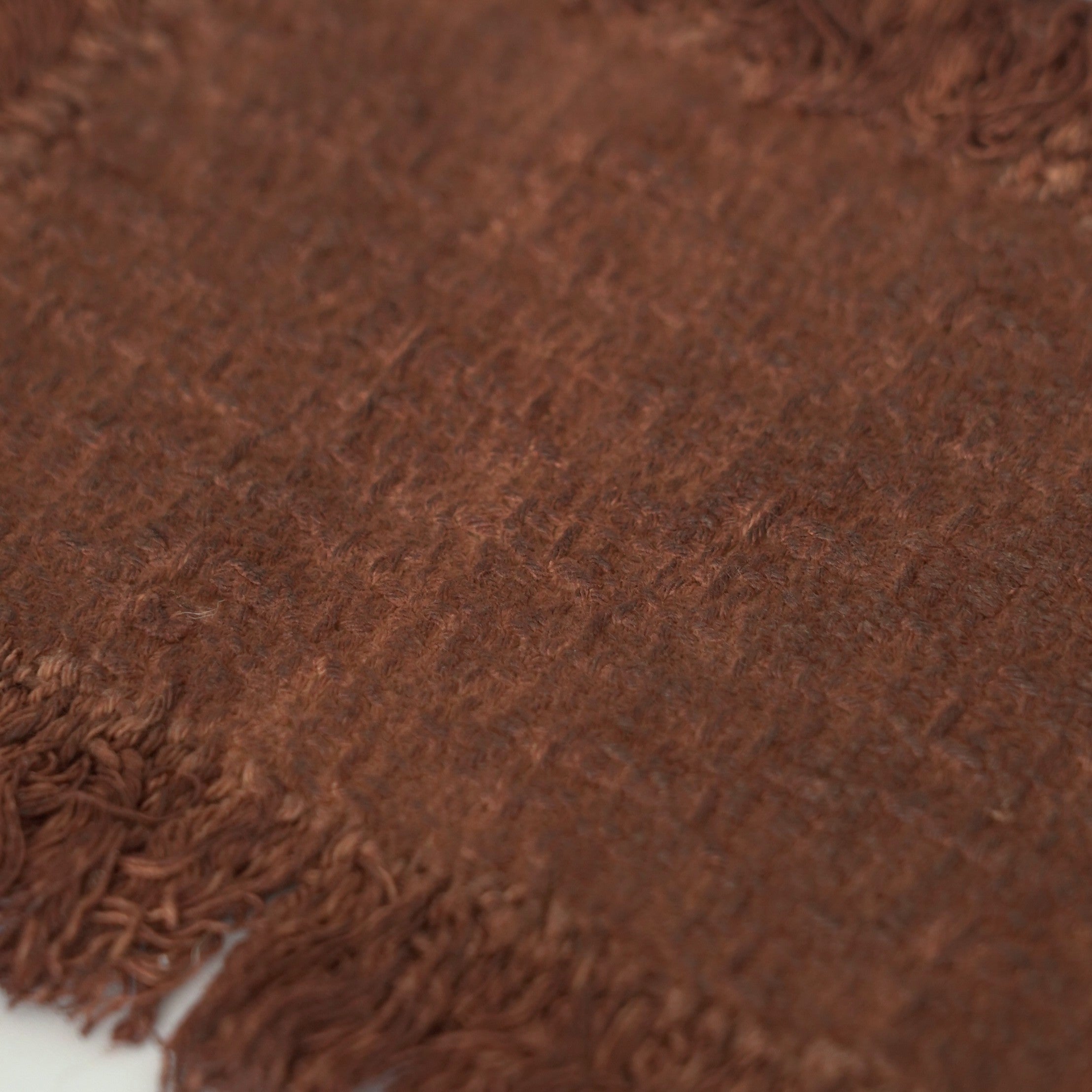 綿製柿渋染敷布小