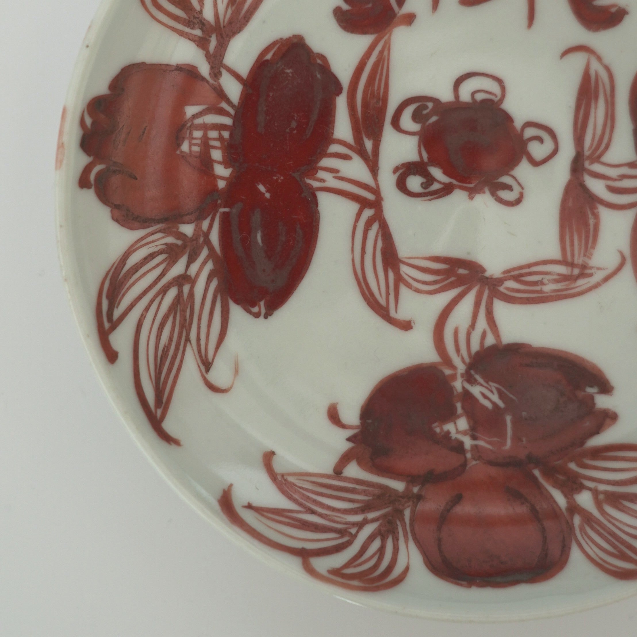 赤絵福寿三多文皿⑫