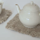 綿製草木染茶托大