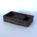 老木彫寿字木箱