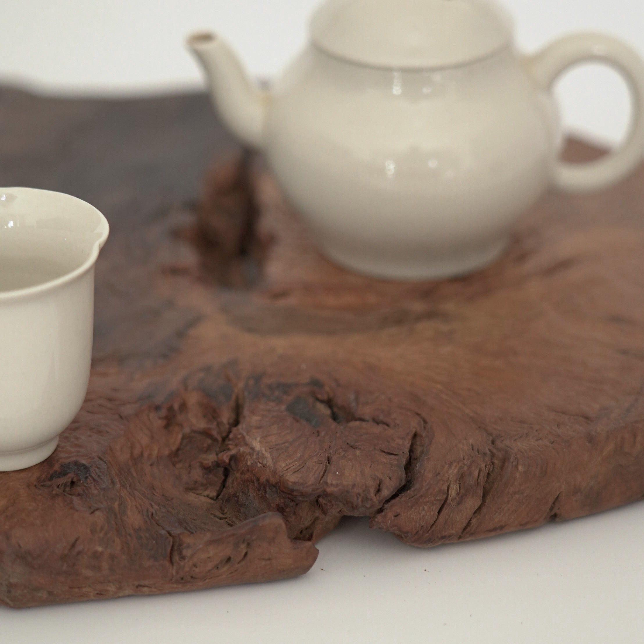 木製樹瘤壺承大