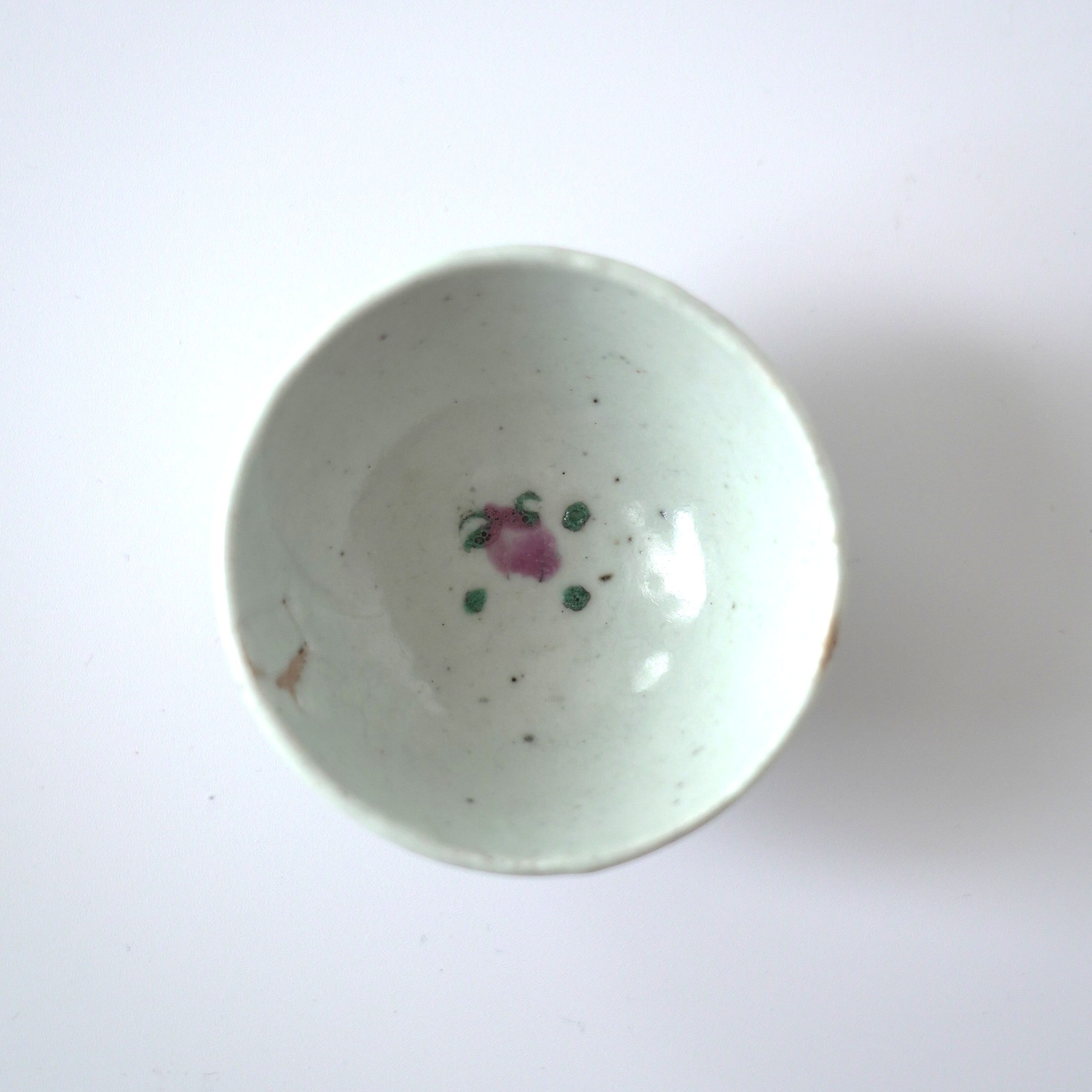 粉彩四季花文茶杯⑦