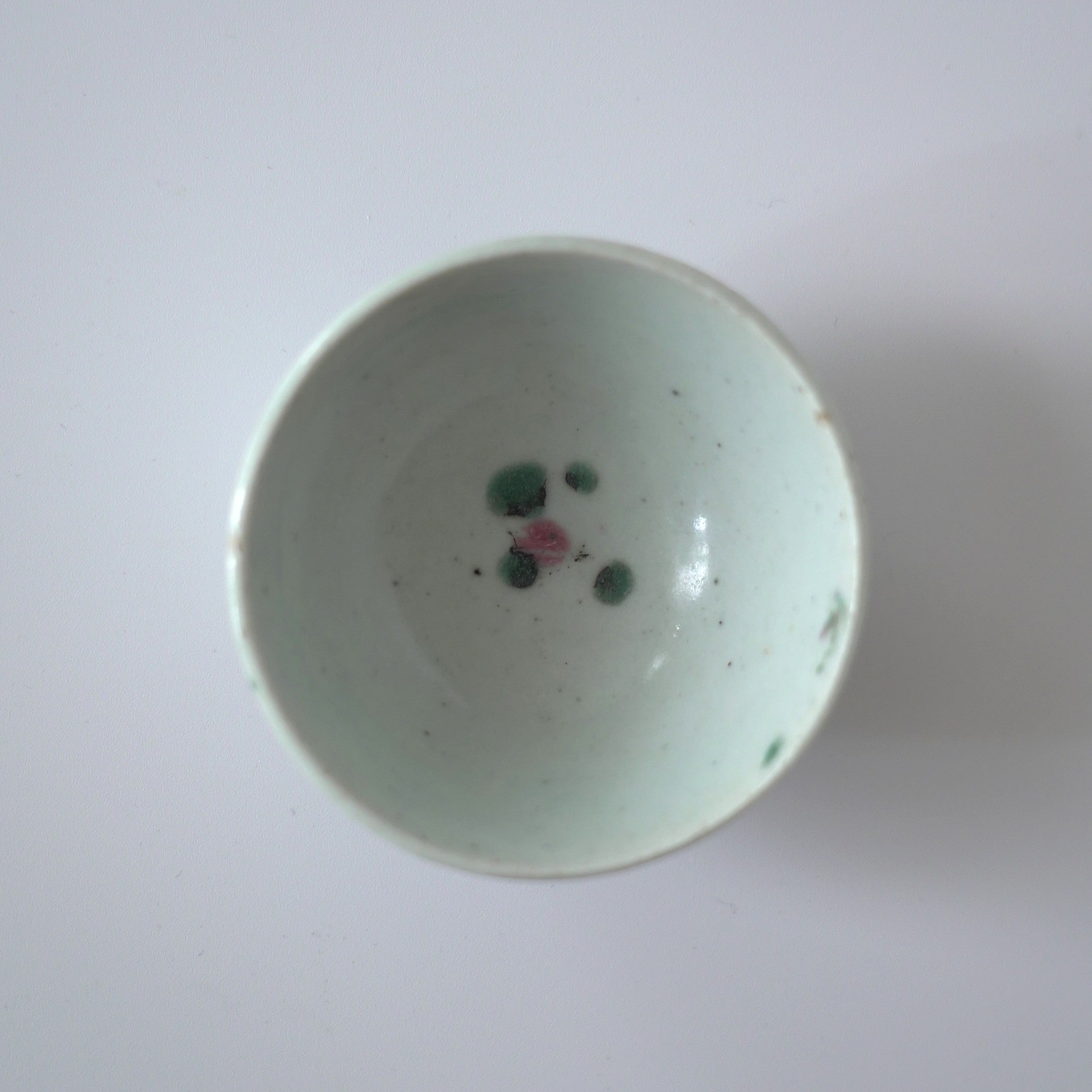 粉彩四季花文茶杯⑥