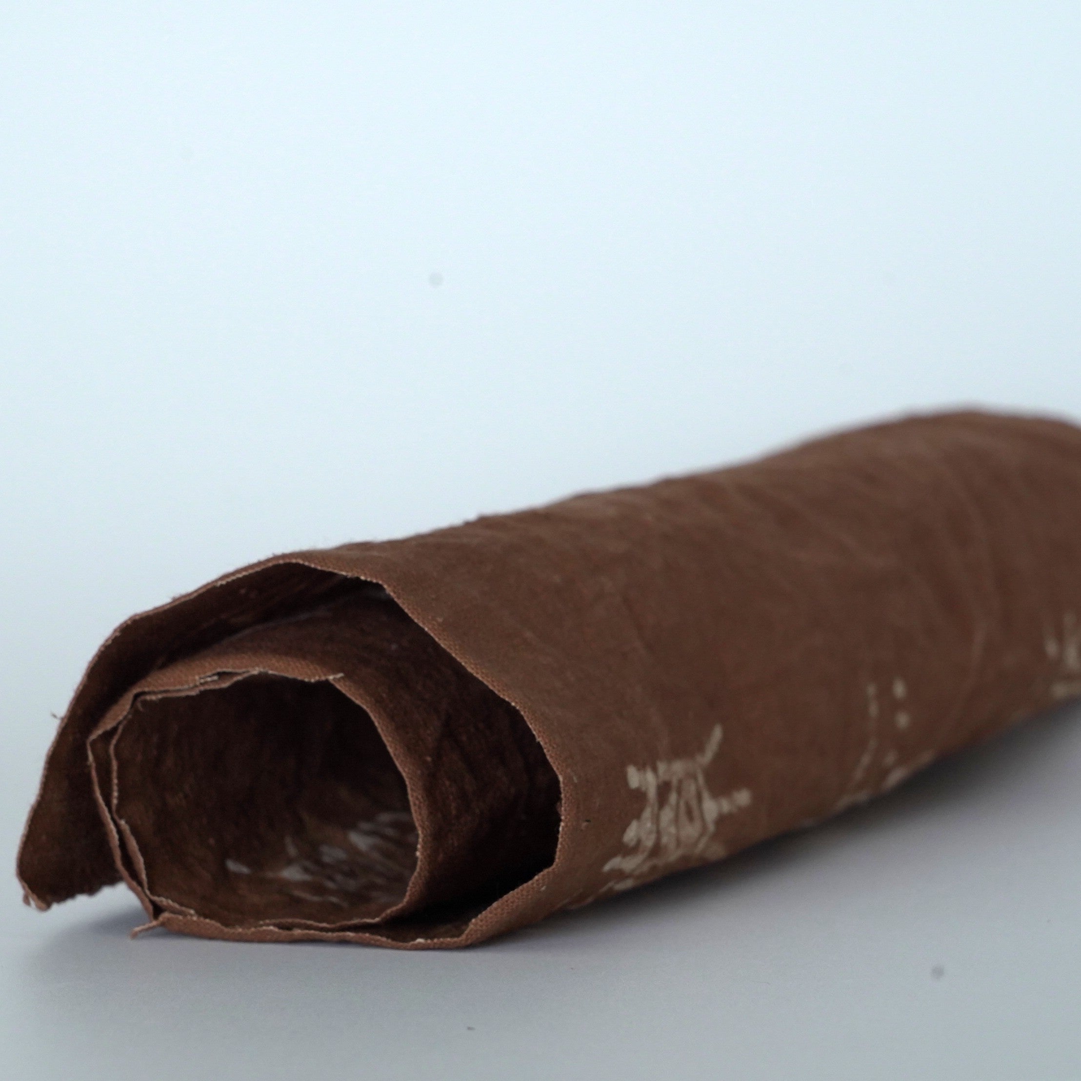 綿製柿渋染万福文敷布小