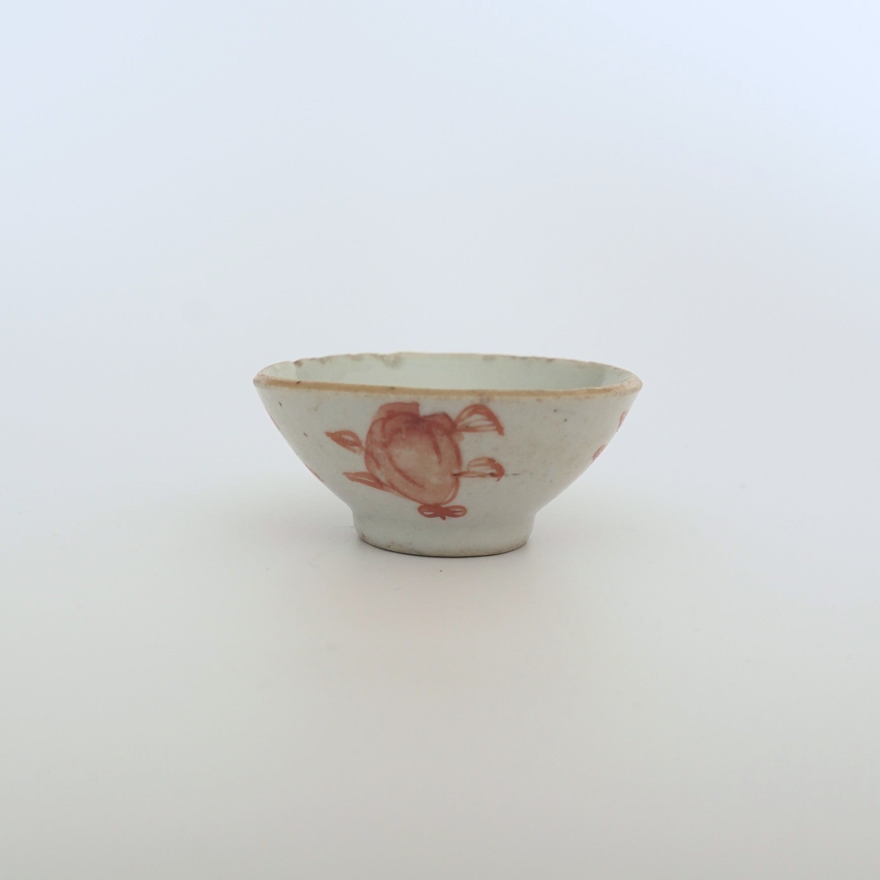 赤絵福寿三多文茶杯⑥