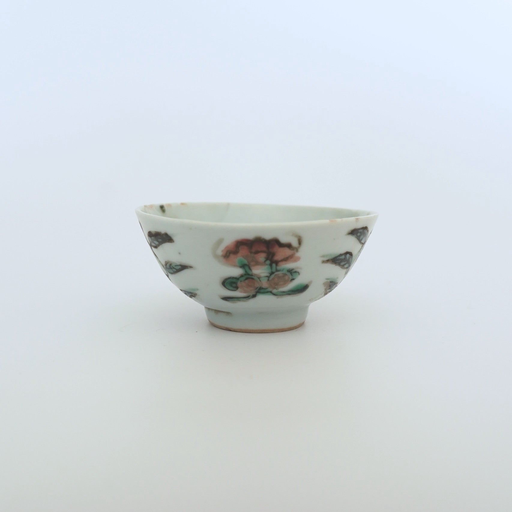 粉彩七宝三多文茶杯⑥