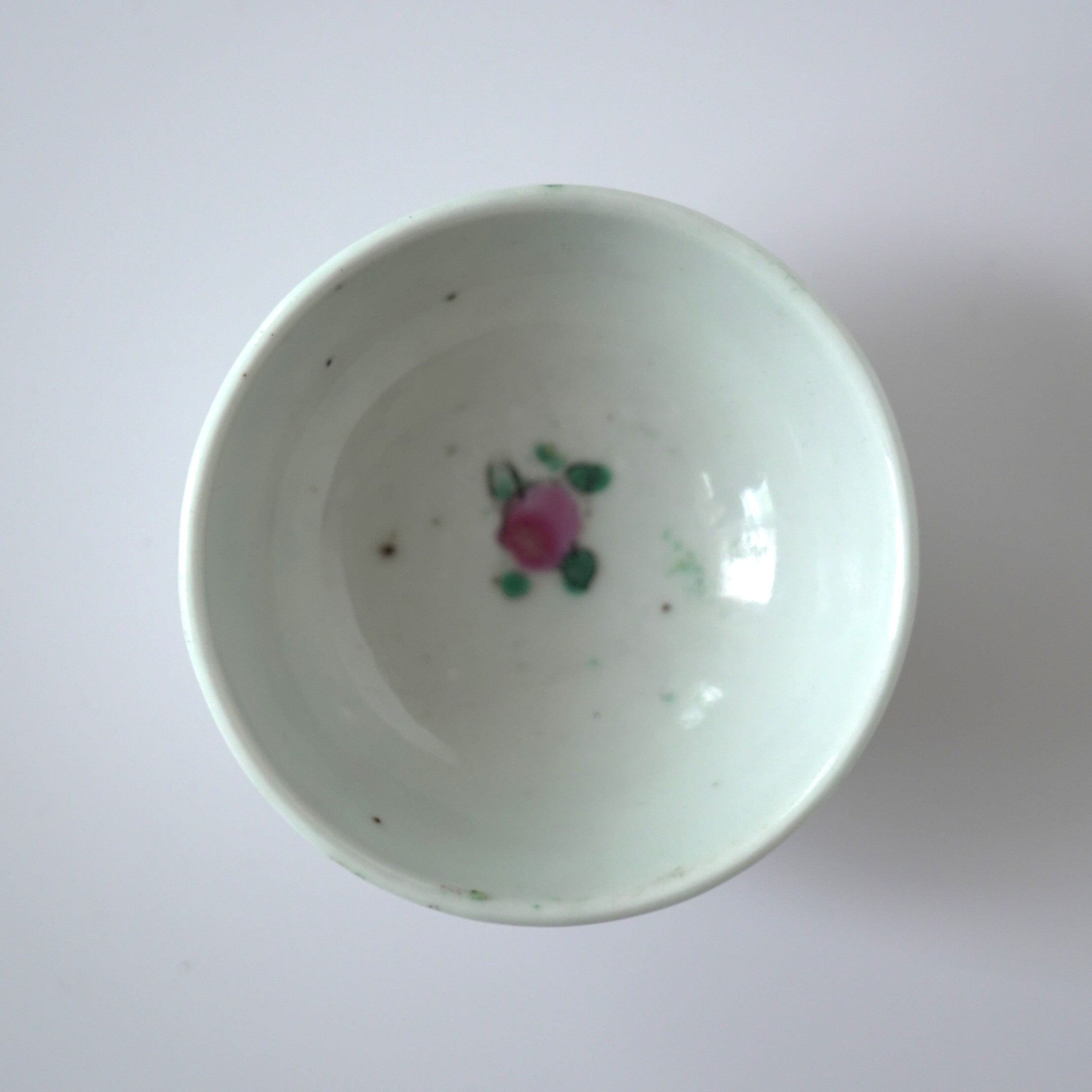 粉彩竹詩文茶杯⑥
