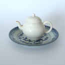 青花鳳眼霊芝文皿