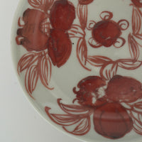 赤絵福寿三多文皿⑬