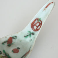 粉彩七宝三多文レンゲ③