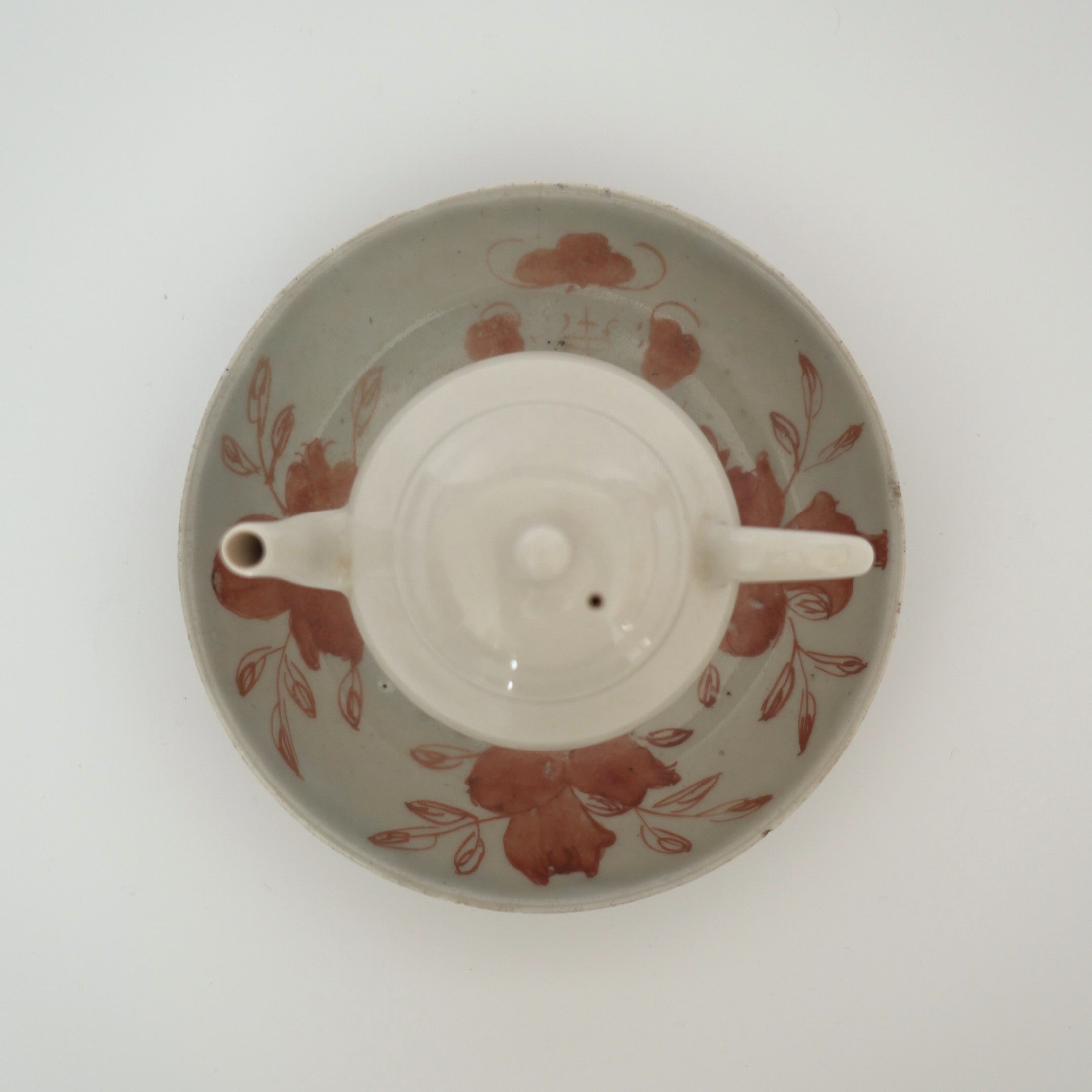 赤絵福寿三多文皿⑦