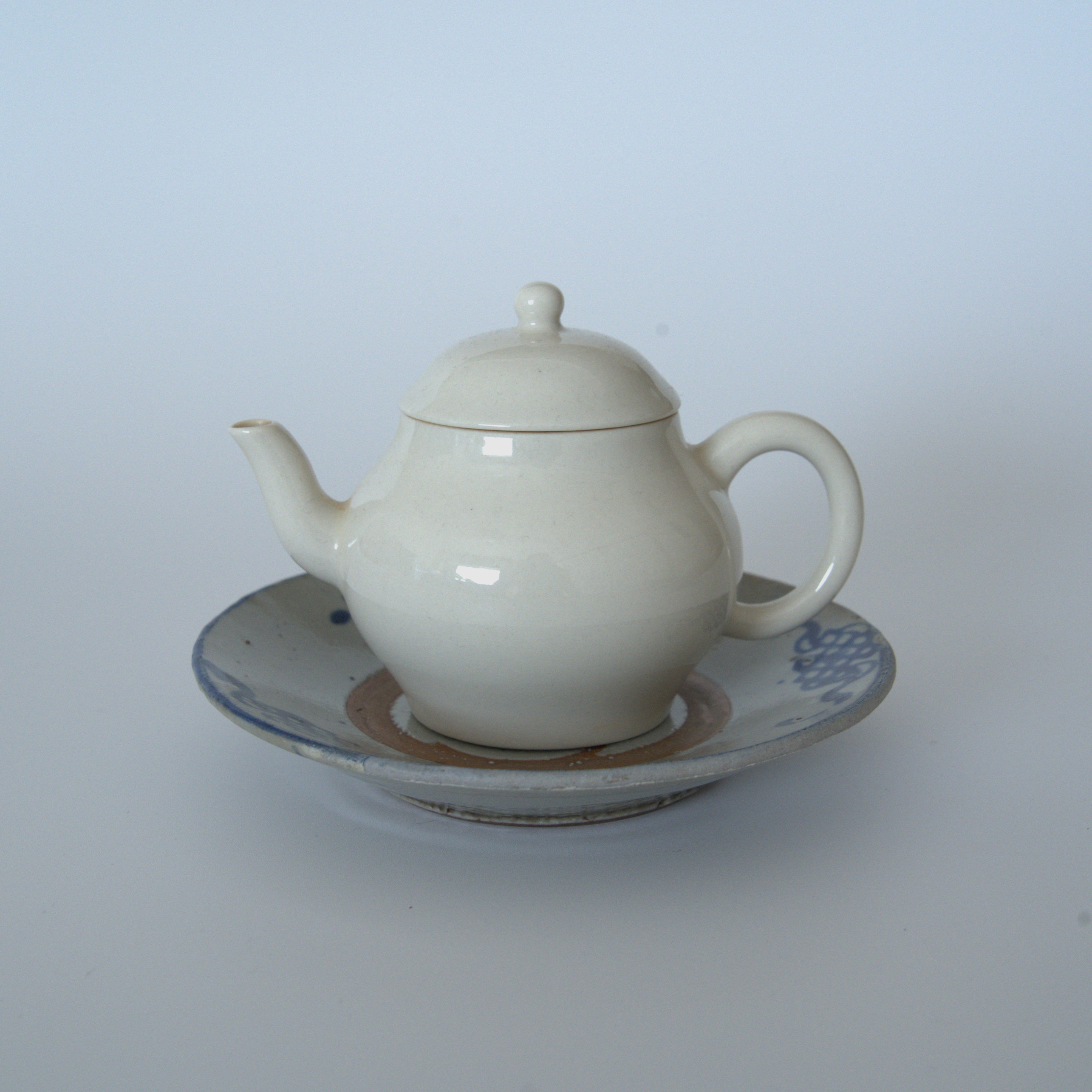 青花中国結文小皿②