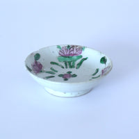 粉彩四季花文豆皿⑥