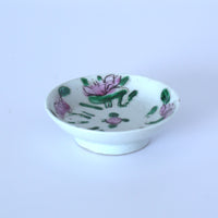 粉彩四季花文豆皿⑤