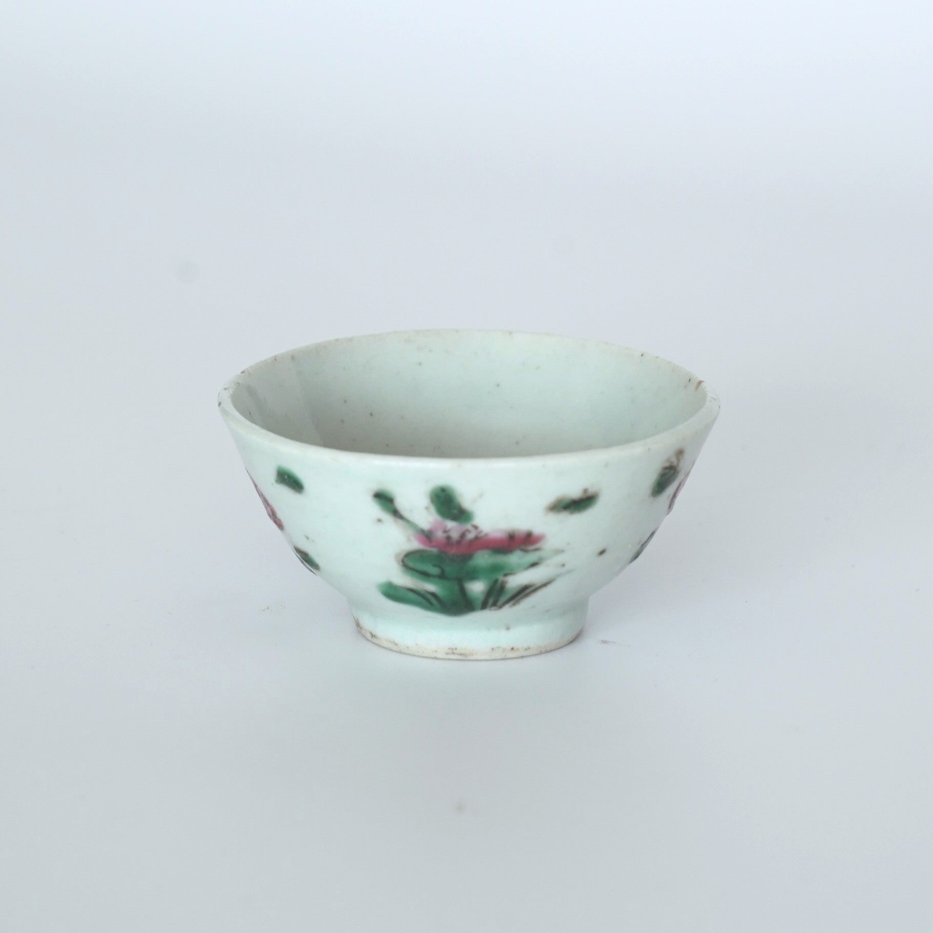 粉彩四季花文茶杯⑥