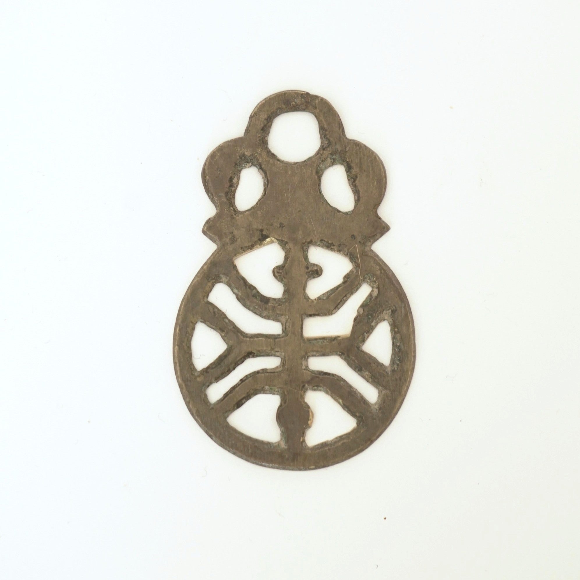 銅製寿字茶枕④