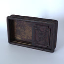 老木彫寿字木箱